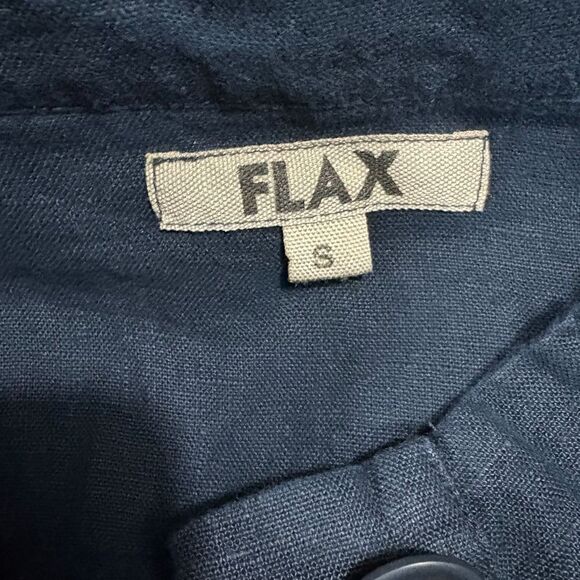 Modern Minimalist FLAX Women's Military Jacket Workwear Chore Coat LagenLook - Picture 6 of 7